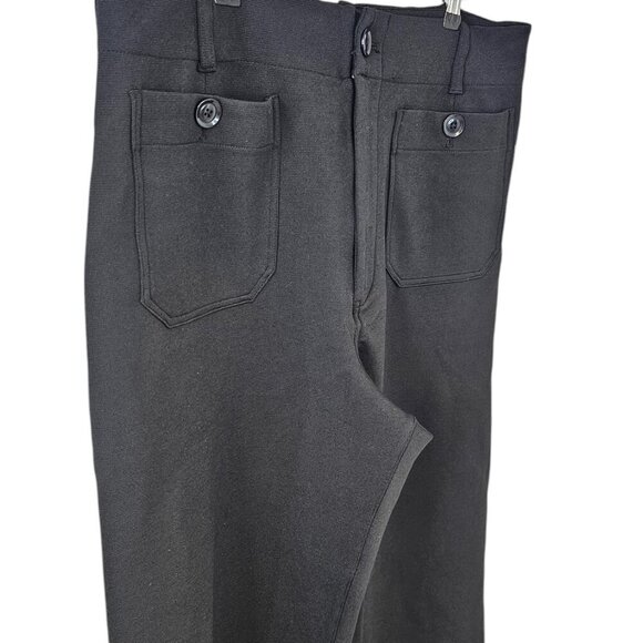 Anthropologie Maeve The Colette Knit Crop Wide-Leg Pants, High Rise, Black, 34 - Picture 11 of 11